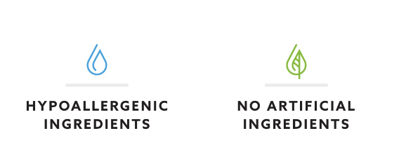 Hypoallergenic Ingredients / No Artifical Ingredients